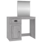 vidaXL Toeletta Specchio Grigio Sonoma 90x50x132,5cm Legno Multistrato vidaXL Toeletta Specchio Grigio Sonoma 90x50x132,5cm Legno Multistrato