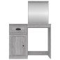 vidaXL Toeletta Specchio Grigio Sonoma 90x50x132,5cm Legno Multistrato vidaXL Toeletta Specchio Grigio Sonoma 90x50x132,5cm Legno Multistrato