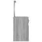 vidaXL Toeletta Specchio Grigio Sonoma 90x50x132,5cm Legno Multistrato vidaXL Toeletta Specchio Grigio Sonoma 90x50x132,5cm Legno Multistrato