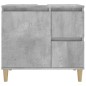 vidaXL Armadietto da Bagno Grigio Cemento 65x33x60cm Legno Multistrato vidaXL Armadietto da Bagno Grigio Cemento 65x33x60cm Legno Multistrato