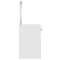 vidaXL Toeletta Specchio Bianco Lucido 90x50x132,5cm Legno Multistrato vidaXL Toeletta Specchio Bianco Lucido 90x50x132,5cm Legno Multistrato