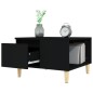 vidaXL Tavolino da Salotto Nero 55x55x36,5 cm in Legno Multistrato
