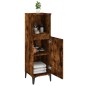 vidaXL Armadietto Bagno Rovere Fumo 30x30x100 cm in Legno Multistrato vidaXL Armadietto Bagno Rovere Fumo 30x30x100 cm in Legno Multistrato