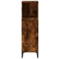 vidaXL Armadietto Bagno Rovere Fumo 30x30x100 cm in Legno Multistrato vidaXL Armadietto Bagno Rovere Fumo 30x30x100 cm in Legno Multistrato