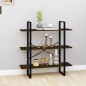 Libreria Rovere Fumo 100x30x105 cm in Legno Multistrato Libreria Rovere Fumo 100x30x105 cm in Legno Multistrato