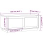 vidaXL Tavolino da Salotto Bianco Lucido 102x50x44cm Legno Multistrato