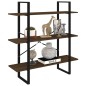 Libreria Rovere Fumo 100x30x105 cm in Legno Multistrato Libreria Rovere Fumo 100x30x105 cm in Legno Multistrato