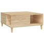 vidaXL Tavolino Salotto Rovere Sonoma 80x80x36,5 cm Legno Multistrato