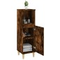 vidaXL Armadietto Bagno Rovere Fumo 30x30x100 cm in Legno Multistrato vidaXL Armadietto Bagno Rovere Fumo 30x30x100 cm in Legno Multistrato