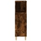 vidaXL Armadietto Bagno Rovere Fumo 30x30x100 cm in Legno Multistrato vidaXL Armadietto Bagno Rovere Fumo 30x30x100 cm in Legno Multistrato
