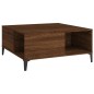 vidaXL Tavolino Salotto Rovere Marrone 80x80x36,5 cm Legno Multistrato vidaXL Tavolino Salotto Rovere Marrone 80x80x36,5 cm Legno Multistrato