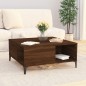 vidaXL Tavolino Salotto Rovere Marrone 80x80x36,5 cm Legno Multistrato vidaXL Tavolino Salotto Rovere Marrone 80x80x36,5 cm Legno Multistrato