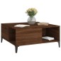 vidaXL Tavolino Salotto Rovere Marrone 80x80x36,5 cm Legno Multistrato vidaXL Tavolino Salotto Rovere Marrone 80x80x36,5 cm Legno Multistrato