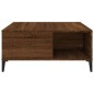 vidaXL Tavolino Salotto Rovere Marrone 80x80x36,5 cm Legno Multistrato vidaXL Tavolino Salotto Rovere Marrone 80x80x36,5 cm Legno Multistrato
