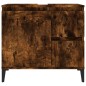 vidaXL Armadietto Bagno Rovere Fumo 65x33x60 cm in Legno Multistrato vidaXL Armadietto Bagno Rovere Fumo 65x33x60 cm in Legno Multistrato
