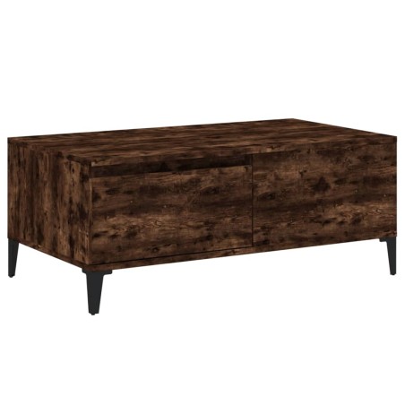 vidaXL Tavolino da Salotto Rovere Fumo 90x50x36,5 cm Legno Multistrato