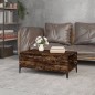 vidaXL Tavolino da Salotto Rovere Fumo 90x50x36,5 cm Legno Multistrato