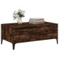 vidaXL Tavolino da Salotto Rovere Fumo 90x50x36,5 cm Legno Multistrato