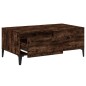 vidaXL Tavolino da Salotto Rovere Fumo 90x50x36,5 cm Legno Multistrato