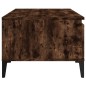 vidaXL Tavolino da Salotto Rovere Fumo 90x50x36,5 cm Legno Multistrato