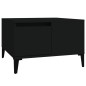 vidaXL Tavolino da Salotto Nero 55x55x36,5 cm in Legno Multistrato vidaXL Tavolino da Salotto Nero 55x55x36,5 cm in Legno Multistrato