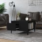 vidaXL Tavolino da Salotto Nero 55x55x36,5 cm in Legno Multistrato vidaXL Tavolino da Salotto Nero 55x55x36,5 cm in Legno Multistrato