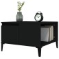 vidaXL Tavolino da Salotto Nero 55x55x36,5 cm in Legno Multistrato vidaXL Tavolino da Salotto Nero 55x55x36,5 cm in Legno Multistrato