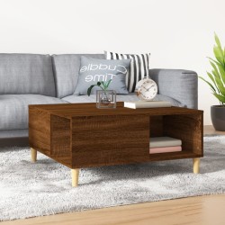 vidaXL Tavolino Salotto Rovere Marrone 80x80x36,5 cm Legno Multistrato