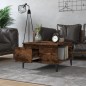 vidaXL Tavolino da Salotto Rovere Fumo 55x55x36,5 cm Legno Multistrato vidaXL Tavolino da Salotto Rovere Fumo 55x55x36,5 cm Legno Multistrato