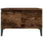 vidaXL Tavolino da Salotto Rovere Fumo 55x55x36,5 cm Legno Multistrato vidaXL Tavolino da Salotto Rovere Fumo 55x55x36,5 cm Legno Multistrato