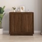 vidaXL Credenza Rovere Marrone 80x34x75 cm in Legno Multistrato vidaXL Credenza Rovere Marrone 80x34x75 cm in Legno Multistrato