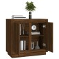 vidaXL Credenza Rovere Marrone 80x34x75 cm in Legno Multistrato vidaXL Credenza Rovere Marrone 80x34x75 cm in Legno Multistrato