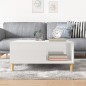 vidaXL Tavolino Salotto Bianco Lucido 80x80x36,5 cm Legno Multistrato vidaXL Tavolino Salotto Bianco Lucido 80x80x36,5 cm Legno Multistrato