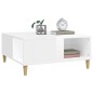 vidaXL Tavolino Salotto Bianco Lucido 80x80x36,5 cm Legno Multistrato vidaXL Tavolino Salotto Bianco Lucido 80x80x36,5 cm Legno Multistrato