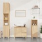 vidaXL Armadietto da Bagno Rovere Sonoma 30x30x100cm Legno Multistrato vidaXL Armadietto da Bagno Rovere Sonoma 30x30x100cm Legno Multistrato