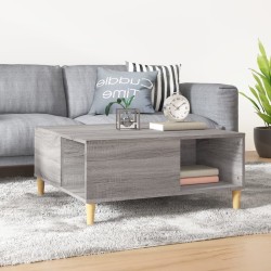 vidaXL Tavolino Salotto Grigio Sonoma 80x80x36,5 cm Legno Multistrato