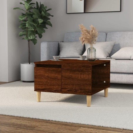 vidaXL Tavolino da Salotto Rovere Marrone 55x55x36,5 cm in Multistrato