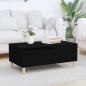 vidaXL Tavolino da Salotto Nero 90x50x36,5 cm in Legno Multistrato