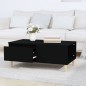 vidaXL Tavolino da Salotto Nero 90x50x36,5 cm in Legno Multistrato