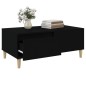 vidaXL Tavolino da Salotto Nero 90x50x36,5 cm in Legno Multistrato