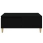 vidaXL Tavolino da Salotto Nero 90x50x36,5 cm in Legno Multistrato