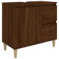 vidaXL Armadietto Bagno Rovere Marrone 65x33x60cm in Legno Multistrato vidaXL Armadietto Bagno Rovere Marrone 65x33x60cm in Legno Multistrato