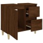 vidaXL Armadietto Bagno Rovere Marrone 65x33x60cm in Legno Multistrato vidaXL Armadietto Bagno Rovere Marrone 65x33x60cm in Legno Multistrato