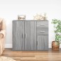 vidaXL Credenza Grigio Sonoma 91x29,5x75 cm in Legno Multistrato vidaXL Credenza Grigio Sonoma 91x29,5x75 cm in Legno Multistrato