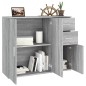 vidaXL Credenza Grigio Sonoma 91x29,5x75 cm in Legno Multistrato vidaXL Credenza Grigio Sonoma 91x29,5x75 cm in Legno Multistrato