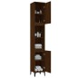 vidaXL Armadietto Bagno Rovere Marrone 30x30x190cm Legno Multistrato vidaXL Armadietto Bagno Rovere Marrone 30x30x190cm Legno Multistrato