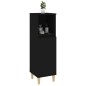 vidaXL Armadietto da Bagno Nero 30x30x100 cm in Legno Multistrato vidaXL Armadietto da Bagno Nero 30x30x100 cm in Legno Multistrato