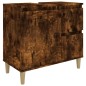 vidaXL Armadietto Bagno Rovere Fumo 65x33x60 cm in Legno Multistrato vidaXL Armadietto Bagno Rovere Fumo 65x33x60 cm in Legno Multistrato