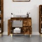 vidaXL Armadietto Bagno Rovere Fumo 65x33x60 cm in Legno Multistrato vidaXL Armadietto Bagno Rovere Fumo 65x33x60 cm in Legno Multistrato
