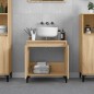 vidaXL Mobile Lavabo Rovere Sonoma 58x33x60 cm in Legno Multistrato